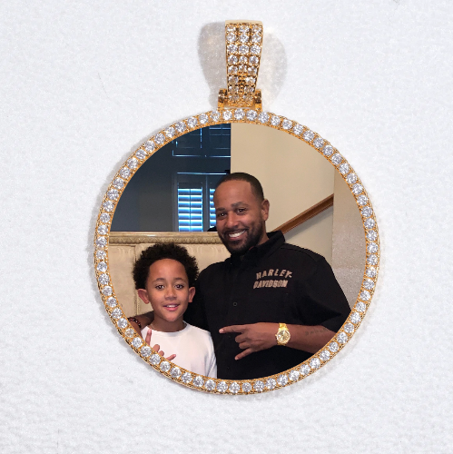 MEDIUM 3D CIRCLE CUSTOM PICTURE PENDANT