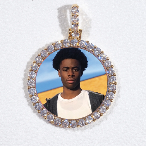 3D CIRCLE CUSTOM PICTURE PENDANT SMALL SIZE