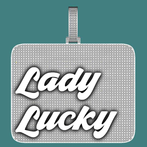 CUSTOM LETTER NECKLACE 3D BIG SQUARE
