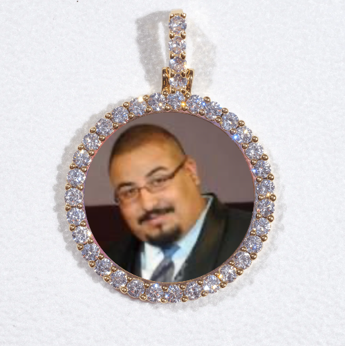 3D CIRCLE CUSTOM PICTURE PENDANT SMALL SIZE