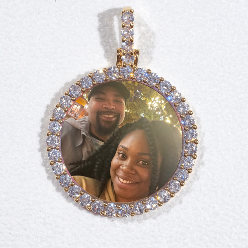 3D CIRCLE CUSTOM PICTURE PENDANT SMALL SIZE