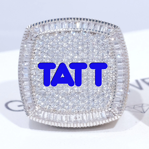 CUSTOM LETTER 3D ICED RING