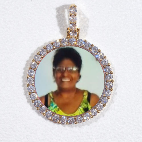 3D CIRCLE CUSTOM PICTURE PENDANT SMALL SIZE