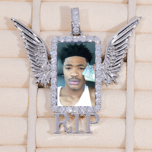 RIP WING 3D CUSTOM PICTURE PENDANT