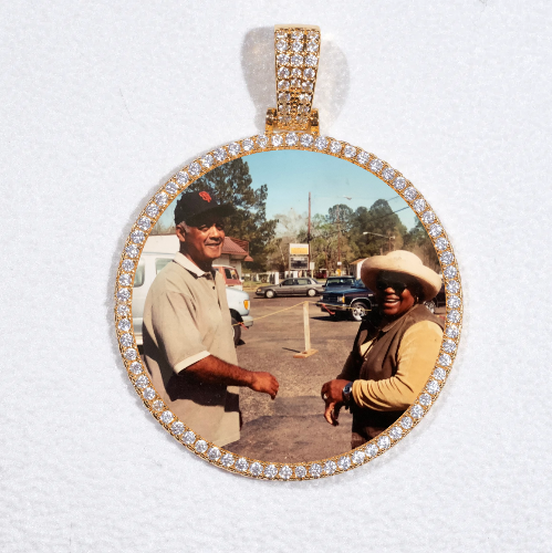 MEDIUM 3D CIRCLE CUSTOM PICTURE PENDANT