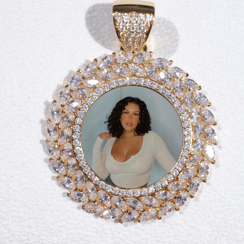 Large 3D Wheat Ear Custom Picture Pendant