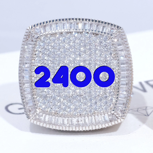 CUSTOM LETTER 3D ICED RING