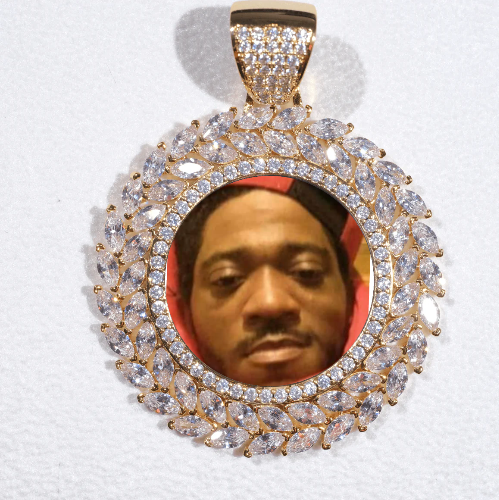 Large 3D Wheat Ear Custom Picture Pendant