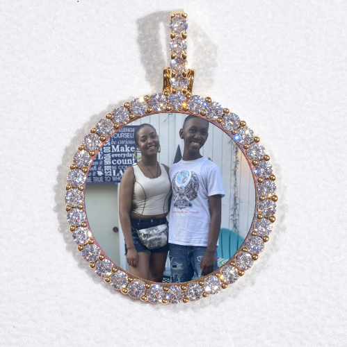 3D CIRCLE CUSTOM PICTURE PENDANT SMALL SIZE
