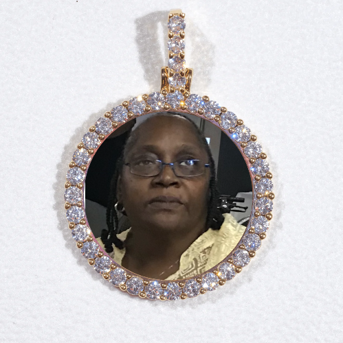 3D CIRCLE CUSTOM PICTURE PENDANT SMALL SIZE