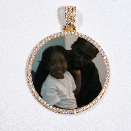 MEDIUM 3D CIRCLE CUSTOM PICTURE PENDANT