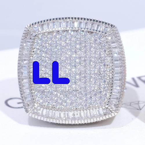 CUSTOM LETTER 3D ICED RING