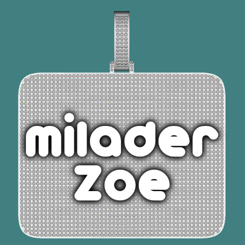 CUSTOM LETTER NECKLACE 3D BIG SQUARE