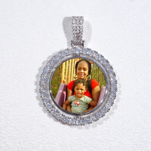 3D Spinning 2-Faced Custom Picture Pendant
