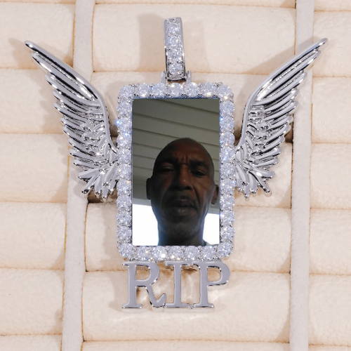 RIP WING 3D CUSTOM PICTURE PENDANT