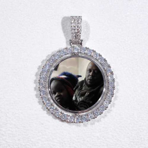 3D Spinning 2-Faced Custom Picture Pendant