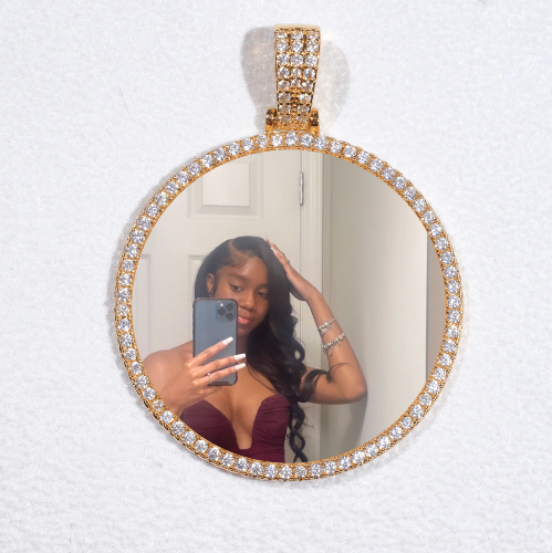 MEDIUM 3D CIRCLE CUSTOM PICTURE PENDANT