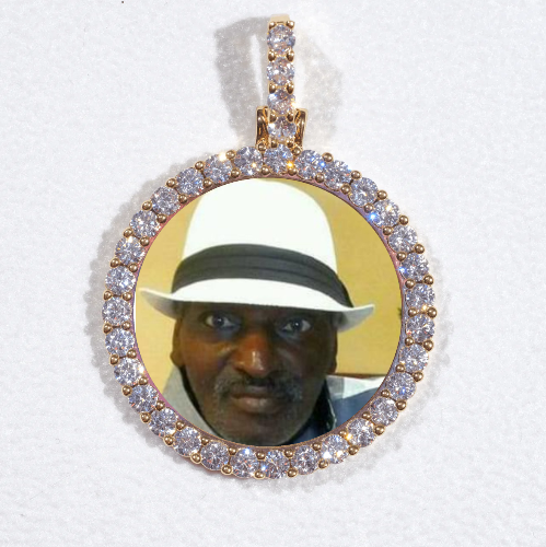 3D CIRCLE CUSTOM PICTURE PENDANT SMALL SIZE