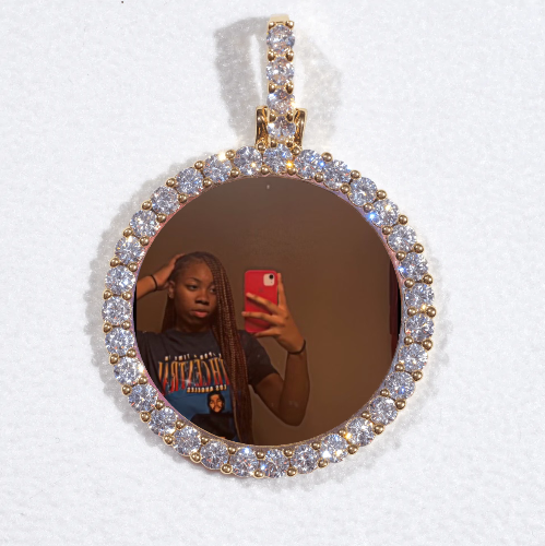 3D CIRCLE CUSTOM PICTURE PENDANT SMALL SIZE
