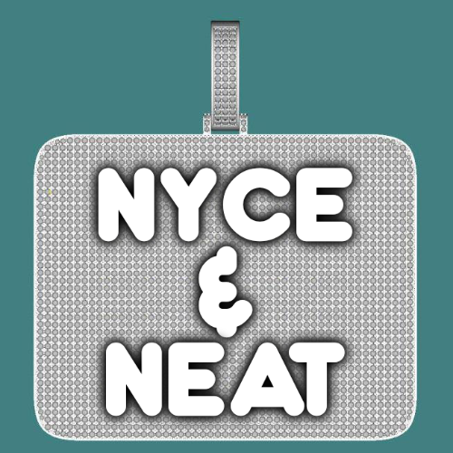 CUSTOM LETTER NECKLACE 3D BIG SQUARE