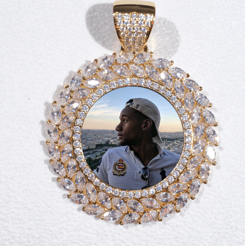 Large 3D Wheat Ear Custom Picture Pendant