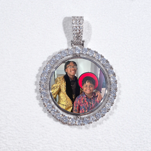 3D Spinning 2-Faced Custom Picture Pendant