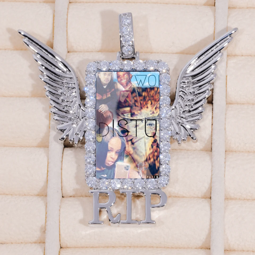 RIP WING 3D CUSTOM PICTURE PENDANT