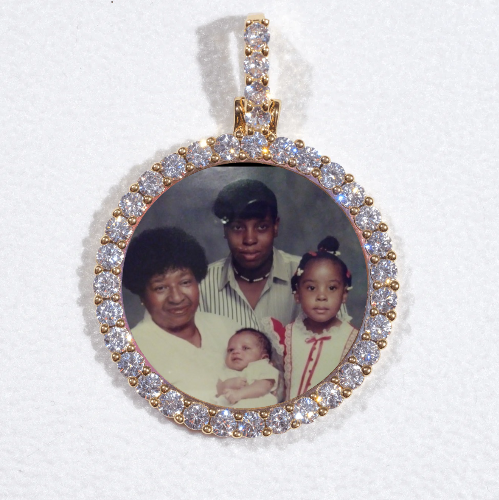 3D CIRCLE CUSTOM PICTURE PENDANT SMALL SIZE