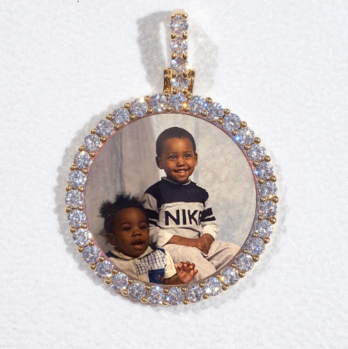 3D CIRCLE CUSTOM PICTURE PENDANT SMALL SIZE