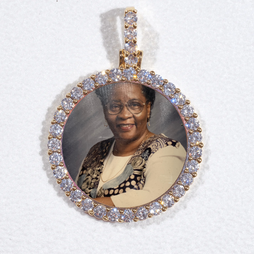 3D CIRCLE CUSTOM PICTURE PENDANT SMALL SIZE