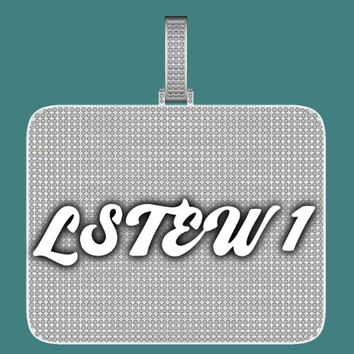 CUSTOM LETTER NECKLACE 3D BIG SQUARE