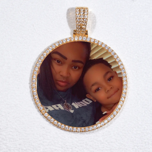 MEDIUM 3D CIRCLE CUSTOM PICTURE PENDANT