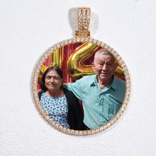 MEDIUM 3D CIRCLE CUSTOM PICTURE PENDANT