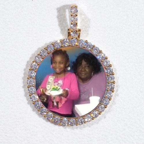 3D CIRCLE CUSTOM PICTURE PENDANT SMALL SIZE