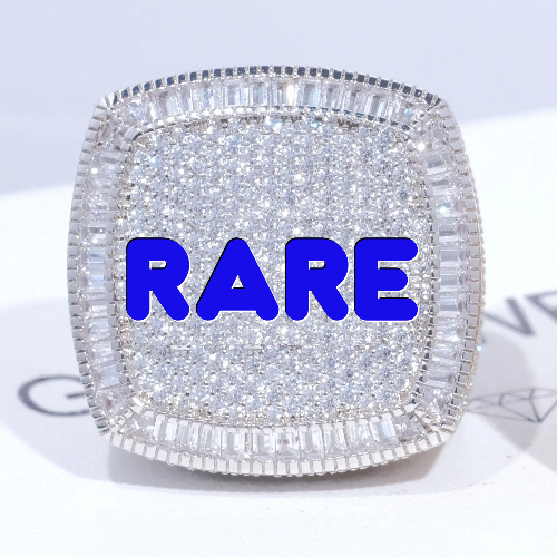 CUSTOM LETTER 3D ICED RING