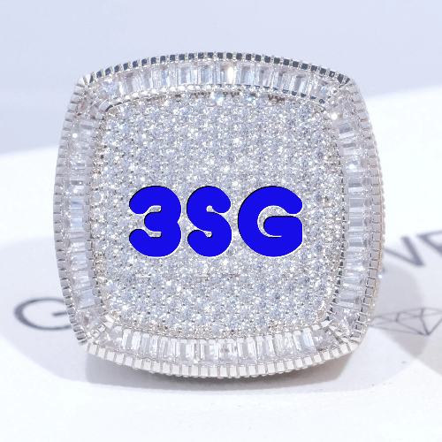 CUSTOM LETTER 3D ICED RING