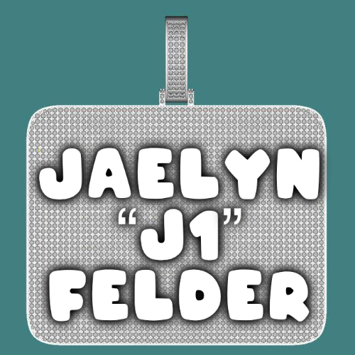CUSTOM LETTER NECKLACE 3D BIG SQUARE