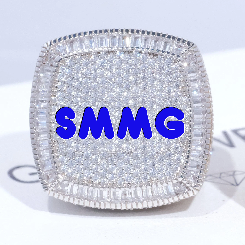 CUSTOM LETTER 3D ICED RING