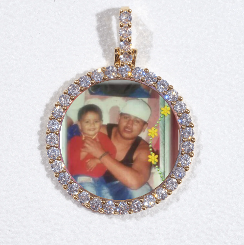 3D CIRCLE CUSTOM PICTURE PENDANT SMALL SIZE