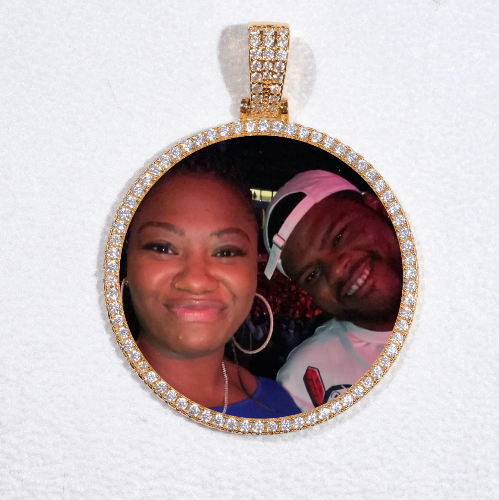 MEDIUM 3D CIRCLE CUSTOM PICTURE PENDANT