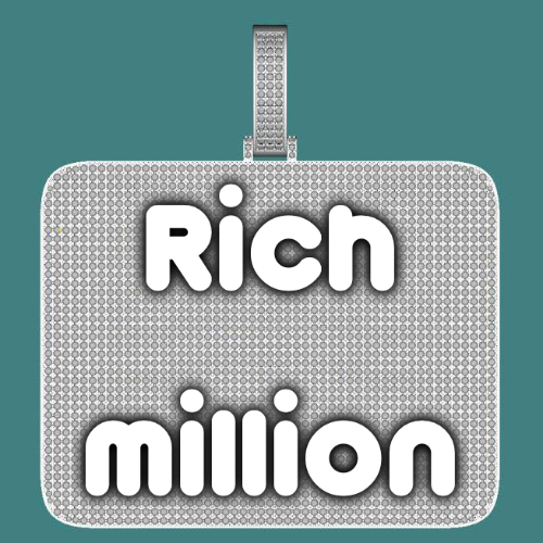 CUSTOM LETTER NECKLACE 3D BIG SQUARE
