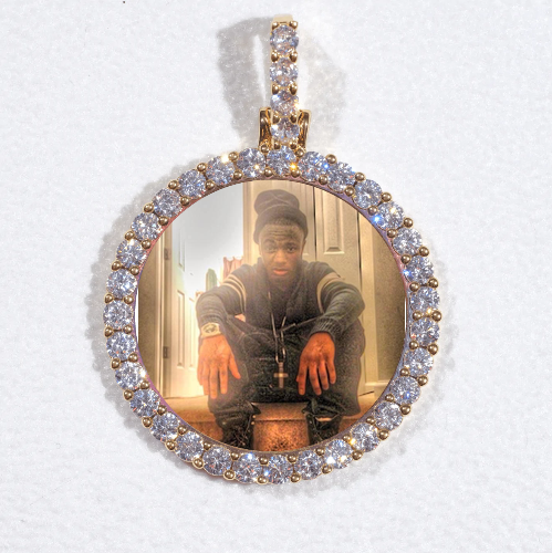 3D CIRCLE CUSTOM PICTURE PENDANT SMALL SIZE