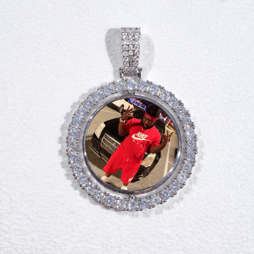3D Spinning 2-Faced Custom Picture Pendant