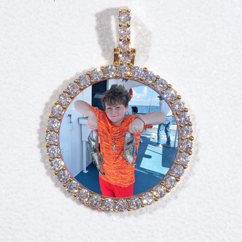 3D CIRCLE CUSTOM PICTURE PENDANT SMALL SIZE