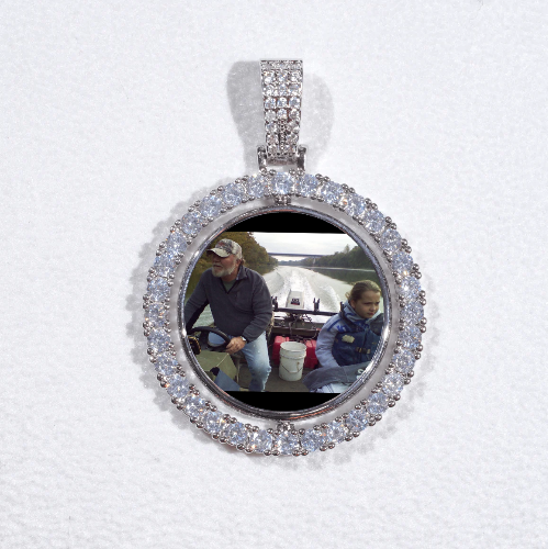 3D Spinning 2-Faced Custom Picture Pendant