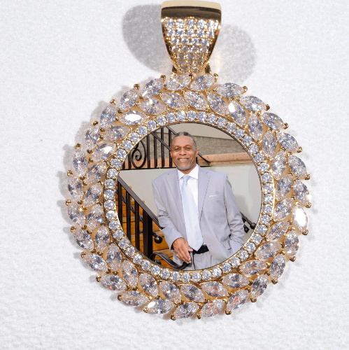 Large 3D Wheat Ear Custom Picture Pendant