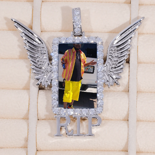RIP WING 3D CUSTOM PICTURE PENDANT