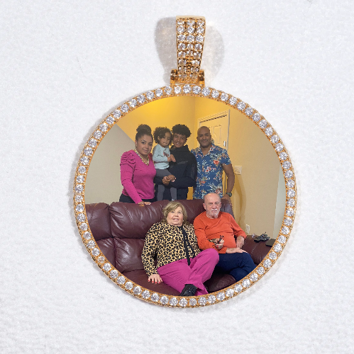 MEDIUM 3D CIRCLE CUSTOM PICTURE PENDANT