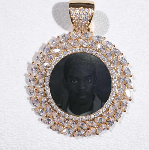 Large 3D Wheat Ear Custom Picture Pendant