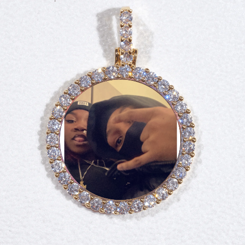 3D CIRCLE CUSTOM PICTURE PENDANT SMALL SIZE